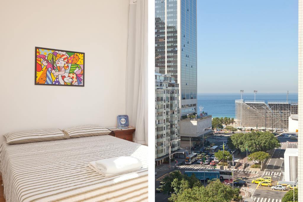 Apartamento Completo Na Praia De Copacabana 02 Quartos Com Vista Lateral Mar Em Andar Alto, Ar, Wifi , Netflix, Pauloangerami Rmvc18 Рио-де-Жанейро Экстерьер фото